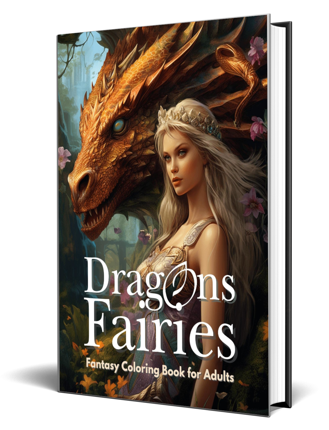 Dragons and Fairies Fantasy Coloring Book